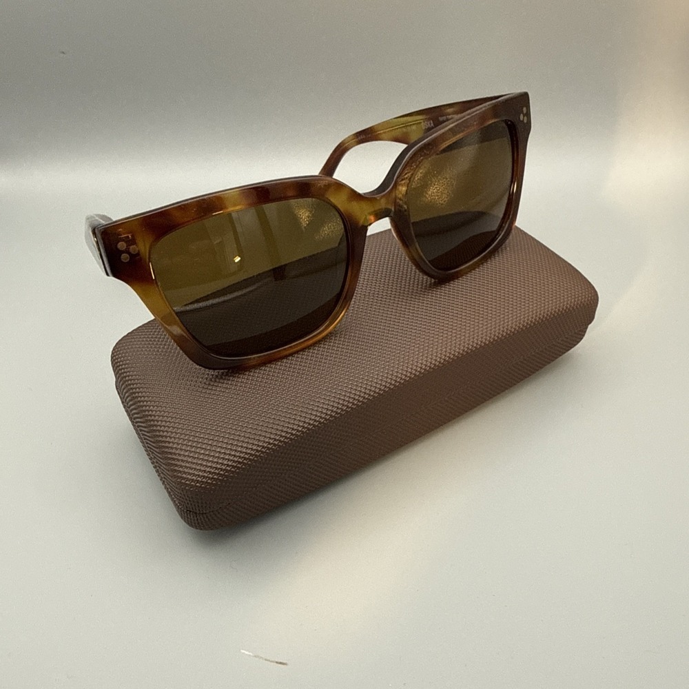 Otis OSKA Sunglasses|Trans Tortoise Haze- Brown Polarized Mineral Glass Lens HOT